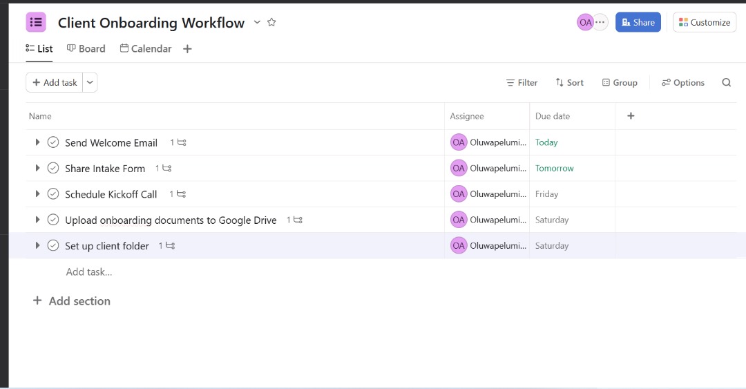 Project Management & Workflow